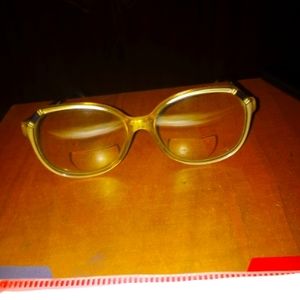 Vintage Marcher Pamela Ivory Eyeglasses w/ Bifocals